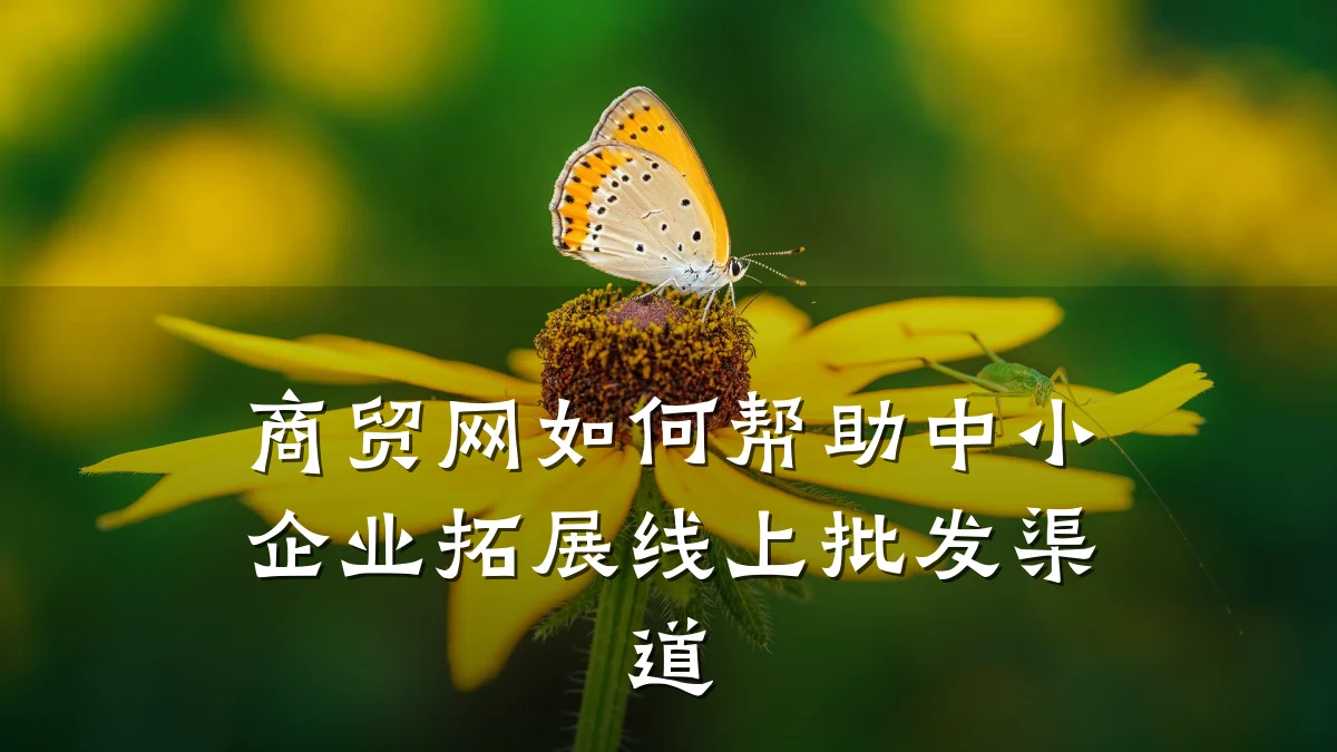 商贸网如何帮助中小企业拓展线上批发渠道