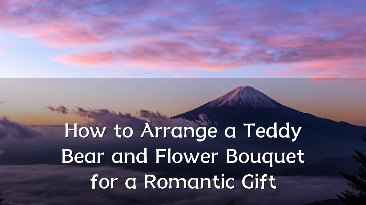 How to Arrange a Teddy Bear and Flower Bouquet for a Romantic Gift