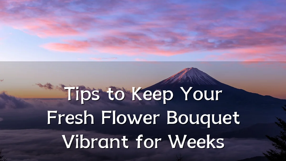 Tips to Keep Your Fresh Flower Bouquet Vibrant for Weeks