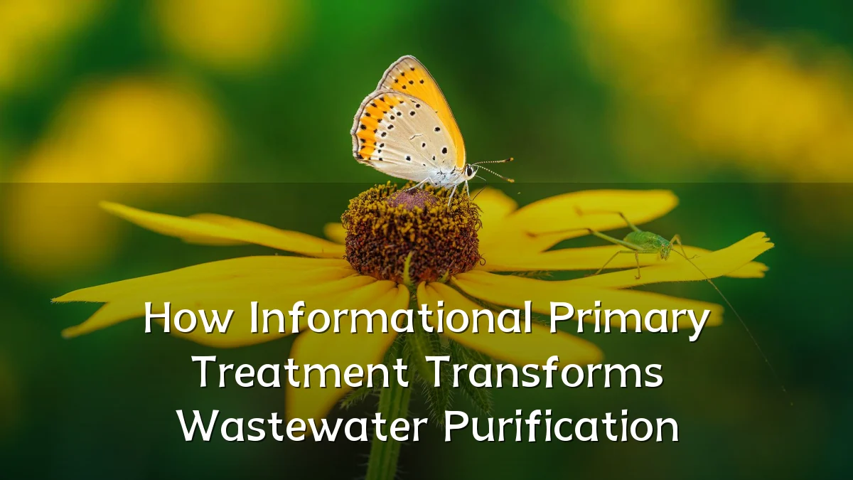How Informational Primary Treatment Transforms Wastewater Purification