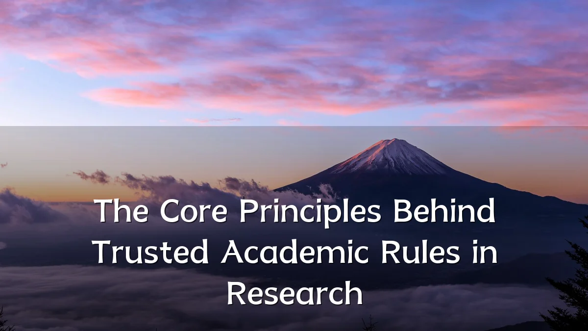 The Core Principles Behind Trusted Academic Rules in Research