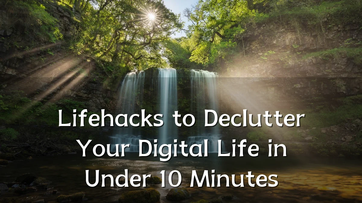 Lifehacks to Declutter Your Digital Life in Under 10 Minutes