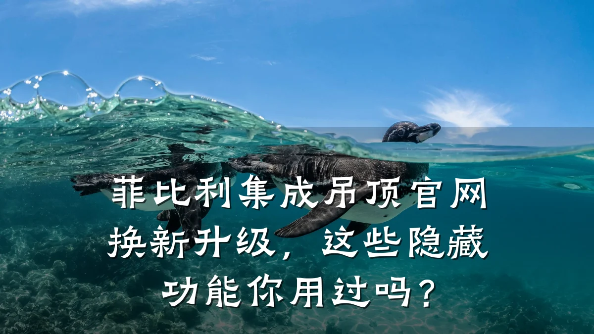 菲比利集成吊顶官网换新升级,这些隐藏功能你用过吗?